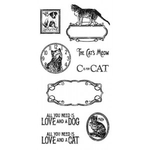 Raining Cats and Dogs - Cling Stamp 2